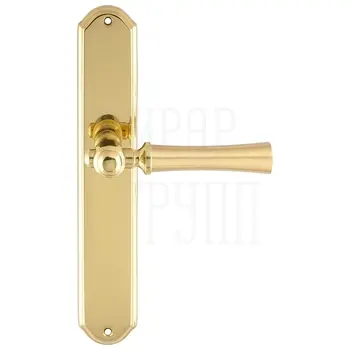 Дверная ручка Extreza 'DEZI' (Дези) 309 на планке PL01 матовое золото