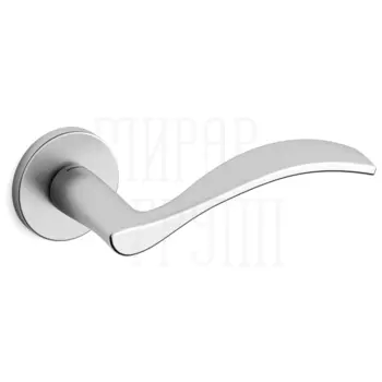 Дверная ручка на розетке Mandelli 'Zen' 711 матовый хром + хром