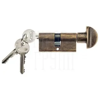 Venezia цилиндр (70 мм/35+10+25) ключ-вертушка античная бронза