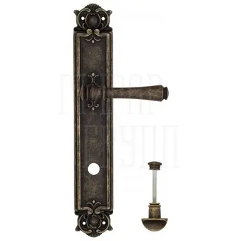 Дверная ручка Venezia 'CALLISTO' на планке PL97 античная бронза (wc)