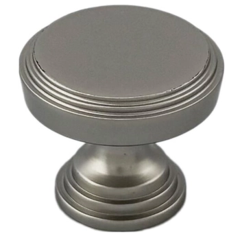 Мебельная ручка-кноб CORONA mod. '0045' Ø30 x 26 mm матовый никель