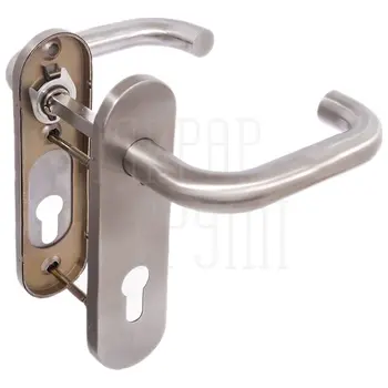 Ручка Fuaro (Фуаро) дверная FP.DH72.0433 SS 201 с пружиной 201 квадрат 9x140 мм нержавейка