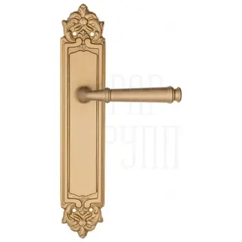 Дверная ручка Fratelli Cattini 'FARFALLA' на планке PL96 матовая латунь