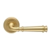 Дверная ручка Extreza "Bono" (Боно) 328 на круглой розетке R03, матовое золото + золото