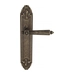 Дверная ручка Venezia 'CASTELLO' на планке PL90, античная бронза