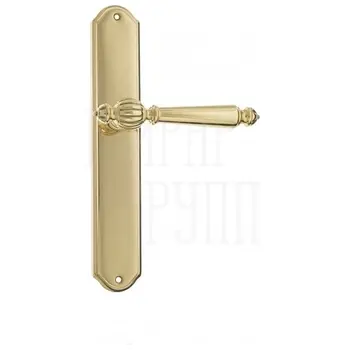 Дверная ручка Venezia 'Pellestrina' на планке PL02 полированная латунь