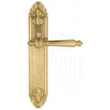 Дверная ручка Venezia 'PELLESTRINA' на планке PL90 полированная латунь