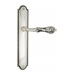 Дверная ручка Venezia 'MONTE CRISTO' на планке PL98, натуральное серебро