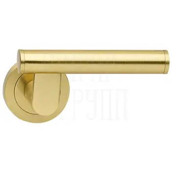 Дверные ручки на розетке Morelli Luxury 'Telescope' матовое золото