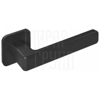 Дверная ручка Tupai 6502 5SQ RC-141 титан R ф/з (на тонком квадратном основании 5 мм) черный