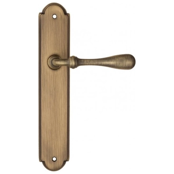 Дверная ручка Fratelli Cattini 'RETRO' на планке PL257 матовая бронза