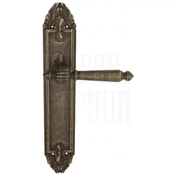 Дверная ручка Venezia 'PELLESTRINA' на планке PL90 античная бронза