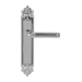 Дверная ручка Extreza 'BENITO' (Бенито) 307 на планке PL02, полированный хром (key)