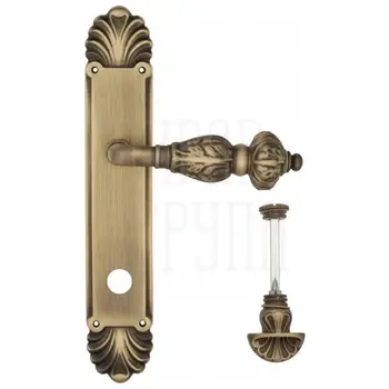 Дверная ручка Venezia 'LUCRECIA' на планке PL87 матовая бронза (wc-4)