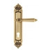 Дверная ручка Venezia "CASTELLO" на планке PL96, французское золото (cyl)