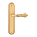 Дверная ручка на планке Melodia 229/235 'Libra', французское золото