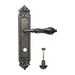 Дверная ручка Venezia "MONTE CRISTO" на планке PL96, античное серебро (wc)