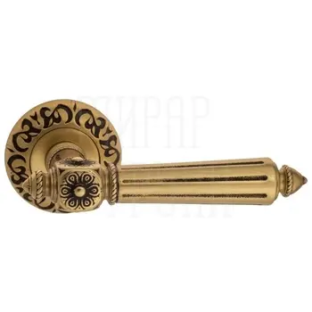 Дверная ручка на розетке Venezia 'CASTELLO' D4 французское золото