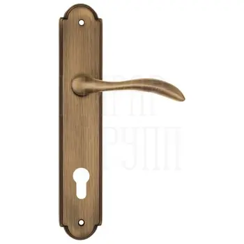 Дверная ручка Fratelli Cattini 'LUCCIA' на планке PL257 матовая бронза (cyl)