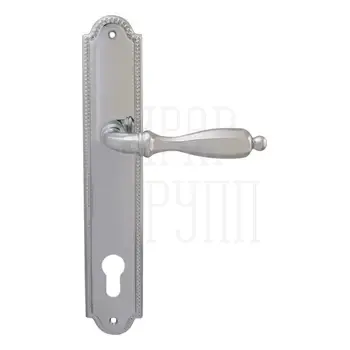 Дверная ручка на планке Melodia 298/458 'Camilla' полированный хром (cyl)