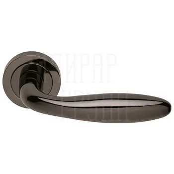 Дверные ручки на розетке Morelli Luxury 'Air' черный никель