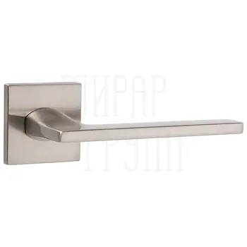 Дверная ручка Punto (Пунто) на квадратной розетке 'MAIN' никель