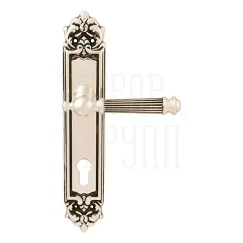 Дверная ручка на планке Melodia 102/229 'Veronica' серебро 925 (cyl)