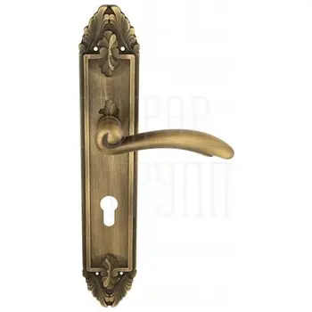Дверная ручка Venezia 'VERSALE' на планке PL90 матовая бронза (cyl)