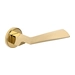 Дверная ручка Extreza Hi-Tech "DIA" (Диа) 118 на круглой розетке R12, полированное золото (PVD)