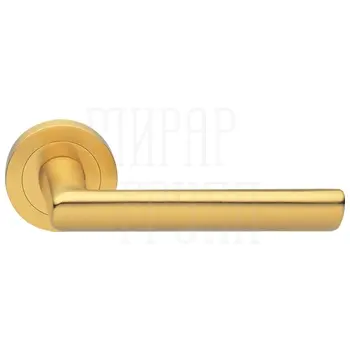 Дверные ручки на розетке Morelli Luxury 'Stella' матовое золото