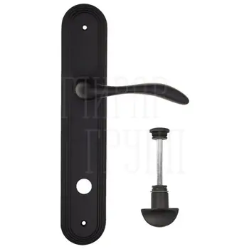 Дверная ручка Fratelli Cattini 'LUCCIA' на планке PL288 матовый черный (wc-2)