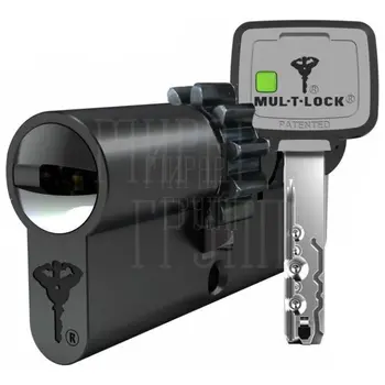 Цилиндровый механизм ключ-ключ Mul-T-Lock (Светофор) MTL800 105 mm (45+10+50) черный + шестерня
