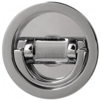 Ручка для раздвижной/распашной двери на круглом основании Venezia U155 полированный хром