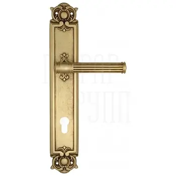 Дверная ручка Venezia 'IMPERO' на планке PL97 французское золото (cyl)