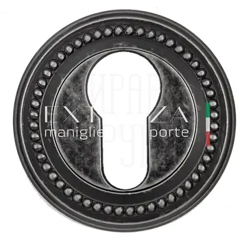 Накладка дверная под цилиндр Extreza CYL R03 античное серебро