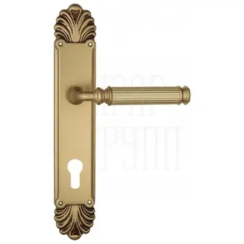 Дверная ручка Venezia 'MOSCA' на планке PL87 французское золото (cyl)