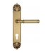 Дверная ручка Venezia 'MOSCA' на планке PL87, французское золото (cyl)