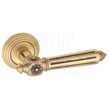 Дверная ручка на розетке Venezia 'CASTELLO' D8 французское золото