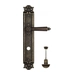 Дверная ручка Venezia 'CASTELLO' на планке PL97, античная бронза (wc)