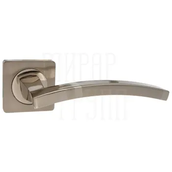 Дверные ручки Puerto (Пуэрто) INAL 520-02 на квадратной розетке матовый никель + никель