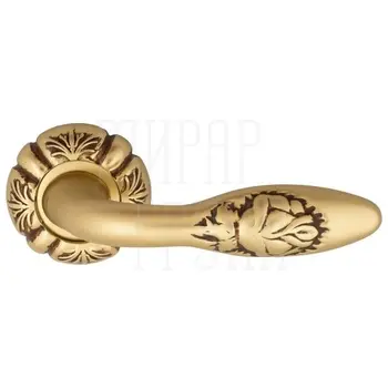 Дверная ручка на розетке Venezia 'CASANOVA' D5 французское золото