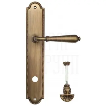 Дверная ручка Venezia 'CLASSIC' на планке PL98 матовая бронза (wc-4)