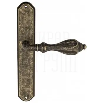 Дверная ручка Venezia 'ANAFESTO' на планке PL02 античная бронза