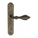 Дверная ручка Venezia 'ANAFESTO' на планке PL02, античная бронза