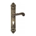 Дверная ручка Venezia GIULIETTA на планке PL95 , матовая бронза (wc-2)