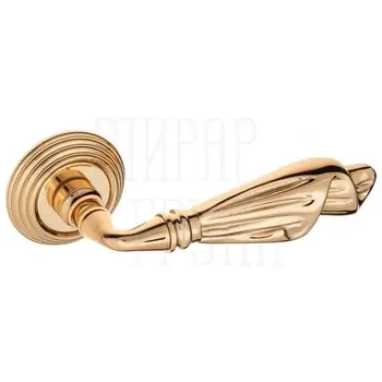 Дверная ручка на розетке Venezia 'Opera' D8 золото 24к