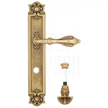 Дверная ручка Venezia 'ANAFESTO' на планке PL97 французское золото (wc-4)