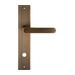 Дверная ручка Extreza Hi-Tech 'AQUA' 113 на планке PL11, матовая бронза (wc)
