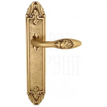 Дверная ручка Venezia 'CASANOVA' на планке PL90 французское золото