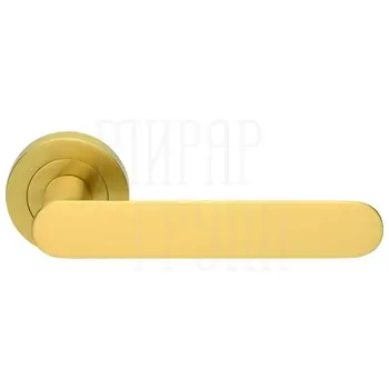 Дверные ручки на розетке Morelli Luxury 'Le Boat Hm' матовое золото